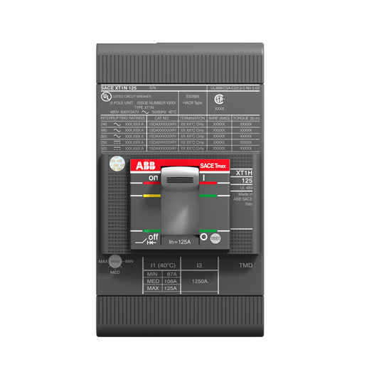 1SDA074704R1 ABB - XT1H 125 TMF 80-800 3p F F UL/CSA Trusted supplier