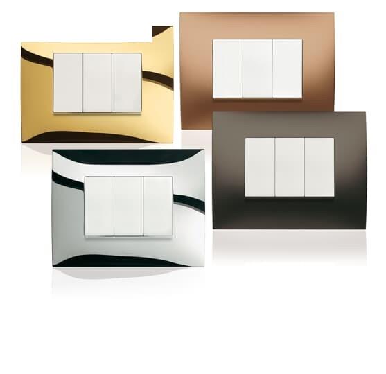 2CSK3355CH ABB - IP55 frame for flush mounting, 3 modules, WHITE 3gang(s) White Horizontal mounting - Chiara 12-Month Warranty