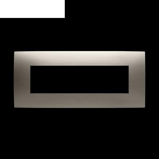 2CSK0719CH ABB - 7 modules frame, brushed steel 1gang(s) Stainless steel Horizontal mounting - Chiara Unbelievable Prices!