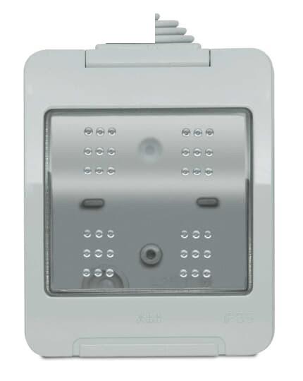 2CSK2355CH ABB - IP55 enclosure, 3 places, 3 modules width Grey  - Chiara Original