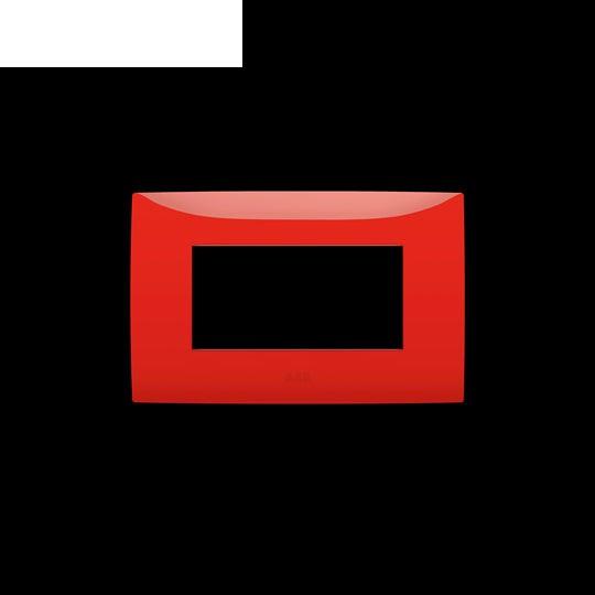 2CSK0405CH ABB - 4 modules frame, fire red 1gang(s) Red Horizontal mounting - Chiara Unbelievable Prices!