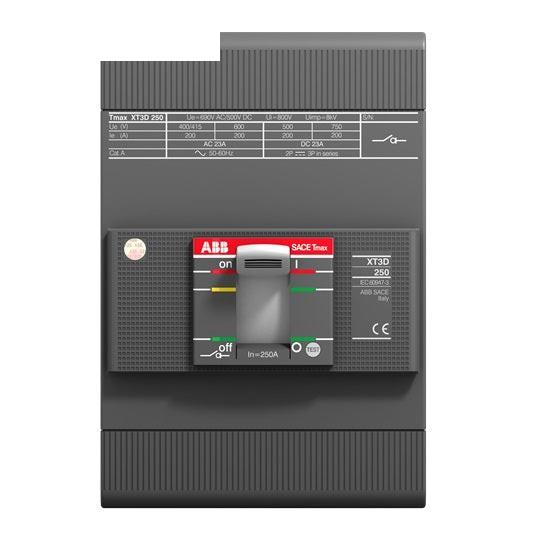 1SDA075618R1 ABB - XT3S-D 225 MCS-UL/CSA Im=2700 3p F F 12-Month Warranty